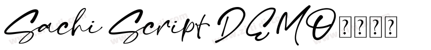 Sachi Script DEMO字体转换